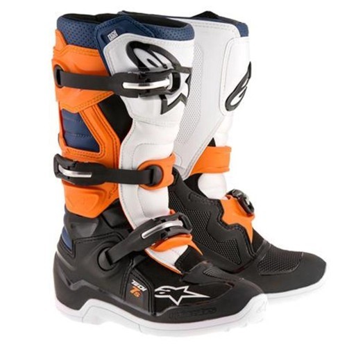 Alpine Star TECH 7 BOOT YOUTH BLK/ORG/ White/Blue